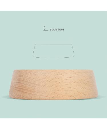 Niteangel Wooden Hamster Feeding Bowl - Small Animal Food Dish for Dwarf Syrian Hamsters Gerbils Mice Degus or Other Similar-Sized Small Pets (Hammy Pattern for Dwarf) Beige Hammy Pattern For Dwarf - Buy Online on SooperMarket.com