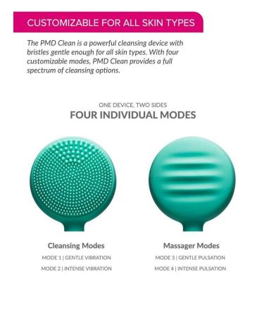 PMD Clean - Smart Facial Cleansing Device with Silicone Brush & Anti-Aging Massager in Teal | International Shipping Available - Buy Online on SooperMarket.com