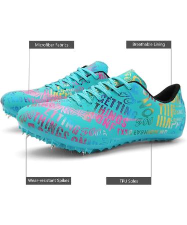 Men's Track and Field Shoes | Breathable Comfortable Racing Spikes | Maylrvjv 10 19green - Buy Online on SooperMarket.com