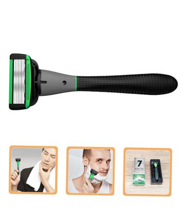 1 Set Razor Shavers for Men - Stainless Steel Manual Hair Clippers with Rubber Handle - Perfect for Smooth Shaving - Buy Online on SooperMarket.com