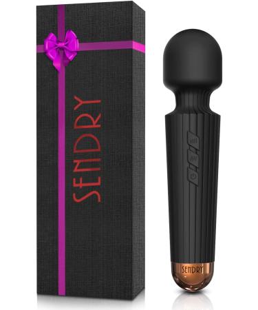 SENDRY Mini Cordless Wand Massager - 160 Vibration Modes - Waterproof & Rechargeable (Black) - Buy Online on SooperMarket.com