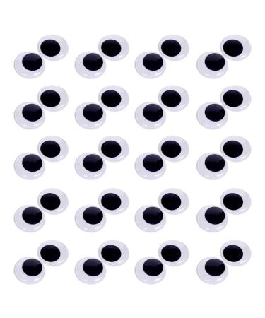 40 Pieces 1.57" (4cm) Round Wiggle Eyes with Self Adhesive Wiggle Googly Eyes Big Wiggle Eyes for DIY Scrapbooking Crafts Toy