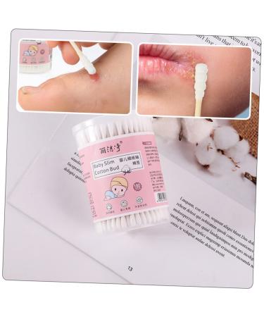 Organic Cotton Baby Swabs - Beavorty 2 Boxes - 7.3X0.4X0.4CM - White - Household Cleaning Tool for Baby and Home - Buy Online on SooperMarket.com