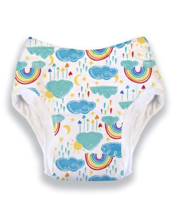 Thirsties Reusable Cloth Potty Training Pant Medium - Rainbow Medium (26-35 Pound) Rainbow