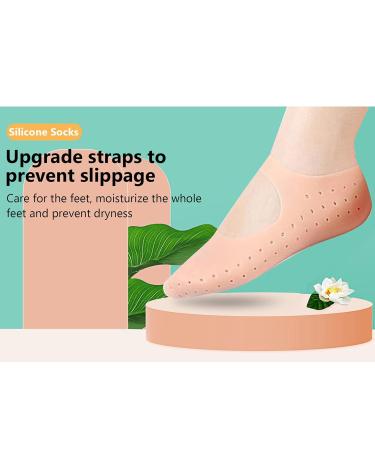 Moisturizing Silicone Gel Socks for Plantar Fasciitis Relief | Anti-Crack Foot Care | International Shipping Available - Buy Online on SooperMarket.com