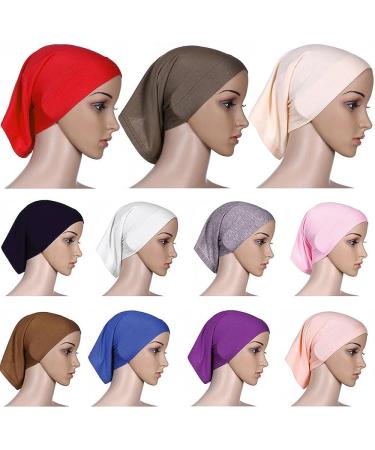 Bluelans Women's Black Islamic Tube Hijab Bonnet Cap Under Scarf - Stylish and Easy-to-Wear Underscarf - Buy Online on SooperMarket.com