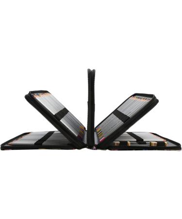 YZK 200 Slots Colored Pencil Case-Twill Oxford Pencil Holder with Zipper Closure Colored Pencil Orangizer for Watercolor Pens or Makers Large Capacity Pencil Case for Artist or Student (Black Flower) A Black Flower 200 Slots - Buy Online on SooperMarket.com