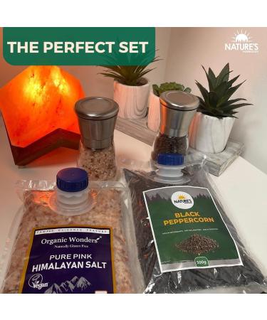 Nature's Horizon Whole Black Peppercorns Premium (500g) - Delicious Flavor, Pure & Natural, Vegan, Gluten-Free - Buy Online on SooperMarket.com