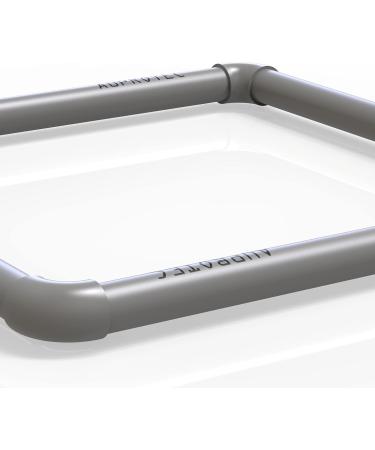 Auprotec Pond Feed Ring 30cm - 70cm | Square 50cm Gray | Ideal for Garden Fish Feeding | Durable & Easy to Use - Buy Online on SooperMarket.com