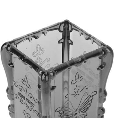 Makeup Cotton Box Large Capacity Pretty Design ABS Cotton Pad Holder for Bedroom Transparent Grey - Buy Online on SooperMarket.com