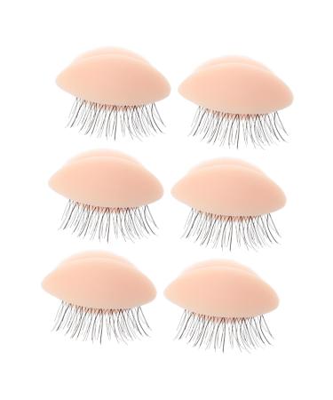 Angoily 3 Pairs Removable Eyelids Accessories Silica Gel Replace
