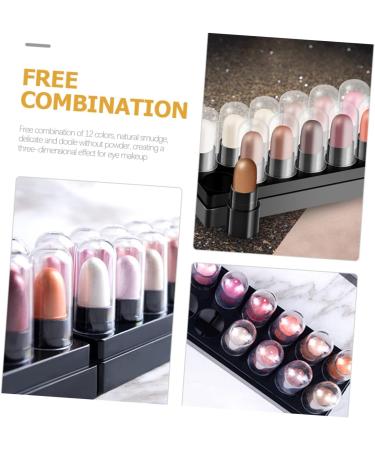 Healeved 12pcs 12 Shadow Box Eye Brightener Stick Eyeshadow Pencil Crayons Makeup Kit Plastic - Buy Online on SooperMarket.com