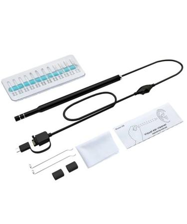 Cleaning Ear Endoscope Camerafor Android U S B C Cell Phone Mini Camerafor Cleaning Ear Cleaner Earpick Medical Clean Your Ears Black Black
