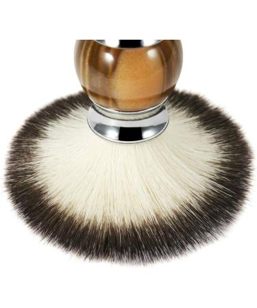 Shaving Brush 3 Pack for Men | Resin Handle Barber Shop Set - Brown - Buy Online on SooperMarket.com