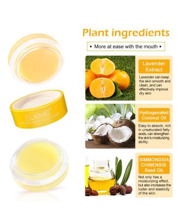 Double-Effect Lip Scrub Mask | Exfoliating & Moisturizing Lip Treatment for Cracked Lips - Overnight Repair Balm (Orange - Buy Online on SooperMarket.com