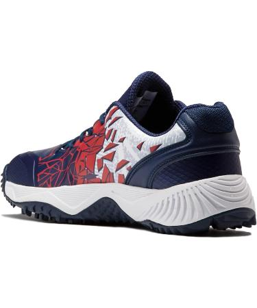 Boombah Men's Dart Fracture Turf Shoes - Navy/Red - Size 11 - Buy Online on SooperMarket.com