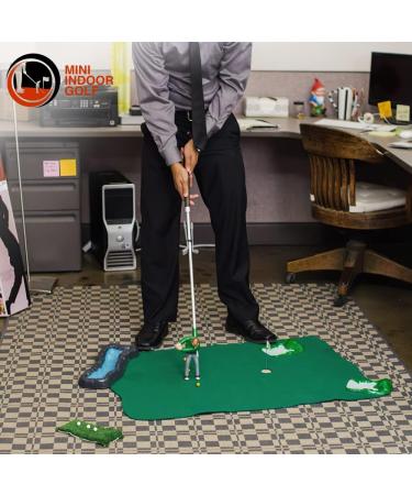 Mini Indoor Golf Player Pack - Mini Golf Game for Kids and Adults with Essential Accessories - Putting Green, Clubs, & 35 Shotmaker Golfer - Mini Golf Course for Indoor Play - Buy Online on SooperMarket.com