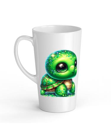 White Ceramic Baby Turtle Mug - Large 483 ml Perfect for Hot Chocolate or Milk Fun and Easy to Use