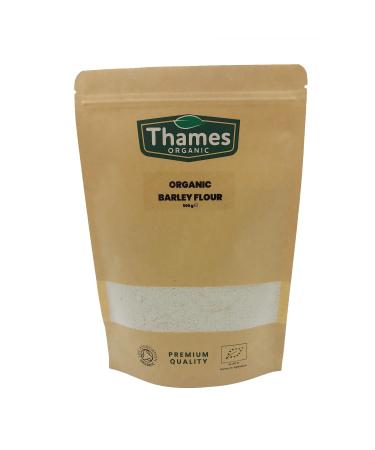 Organic Barley Flour 500g - Non-GMO High in Fiber and Nutrients - No Additives Preservatives or Bleaching Agents - Perfect for Baking and Cooking - Thames Organic