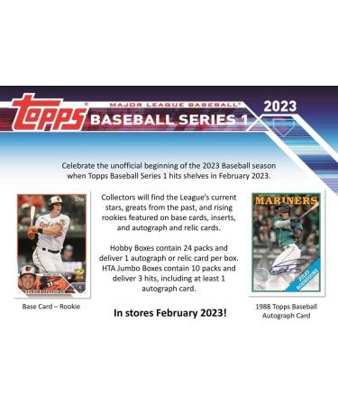 2023 Topps Series 1 Baseball Hobby Box - 24 Packs/14 Cards - Auto or Mem Card Included - Silver Pack Bonus - Buy Online on SooperMarket.com