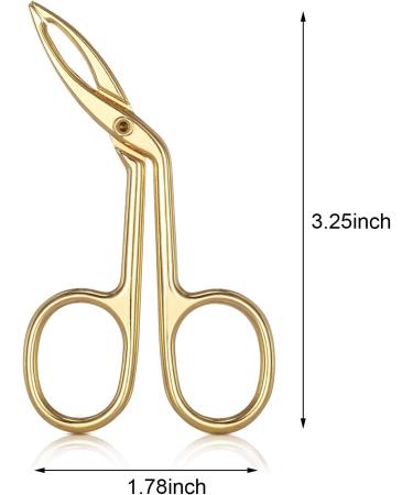 Buy Gilded Eyebrow Tweezers & Scissors - 3 Pack Straight & Pointed Hair Gripping Tool | International Shipping Available - Buy Online on SooperMarket.com