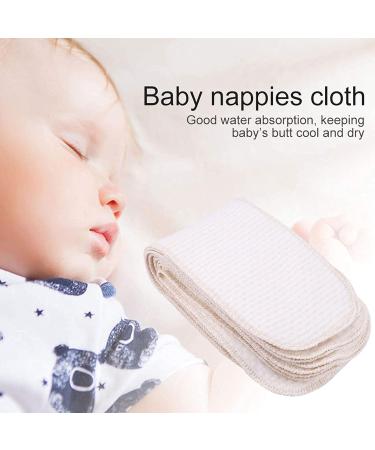 Breathable Cotton Washable Diaper Inserts - Reusable Cloth Diapers for Newborns | Tower Diaper Deposits (10 Pieces) - Buy Online on SooperMarket.com