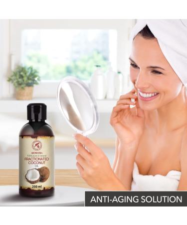 Buy Pure Fractional Coconut Oil 250ml - Odorless Cocos Nucifera Oil for Skin Hair and Massage - Natural Cosmetic Oil - International Shipping Available - Buy Online on SooperMarket.com