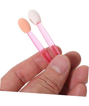 MUSISALY 100pcs Eye Shadow Stick Double Ended Makeup Brush Sponges Makeup Comestic Mini Para Emulsion Pink 6.20X0.50X0.50CM Pink - Buy Online on SooperMarket.com