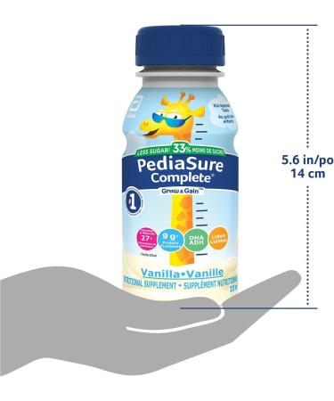 PediaSure Complete Reduced Sugar 33% Less Sugar Nutritional Supplement 4 X 235 ml Vanilla 940 ml Vanilla 235 ml (Pack of 4) - Buy Online on SooperMarket.com