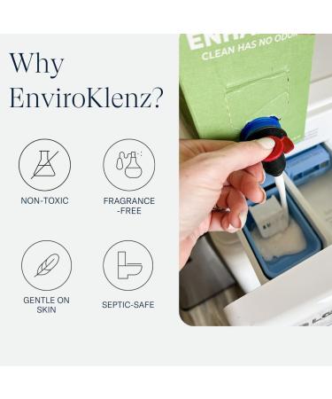 EnviroKlenz Liquid Laundry Enhancer - Non-Toxic Fragrance-Free Odor Remover for 20 Loads | Eliminates Chemical Musty Sweat Smoke & Pet Odors - Shop Internationally - Buy Online on SooperMarket.com
