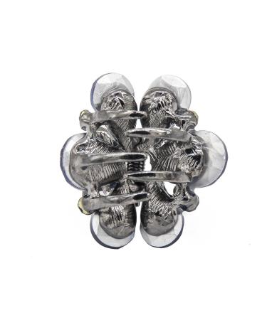 Carede Rhinestone Butterfly Claw Hair Clips Pack of 6 - Crystal Bow Hair Jaw Clip Barrettes for Girls & Women - Mixed Colors - 1.2 inch - Buy Online on SooperMarket.com