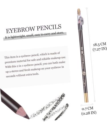 Mikinona 8pcs Pencil Sharpener Eyebrow Pencil Lady Tools Black Colored Pencils Eyebrow Pencils Wooden 1 count (Pack of 1) Coffee - Buy Online on SooperMarket.com