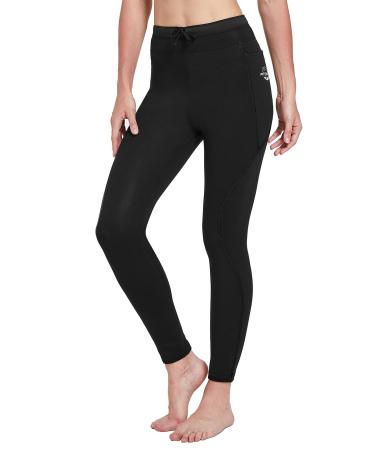 FitsT4 Wetsuit Pants Women's 2.5mm Neoprene Surf Pants Keep Warm for Water Aerobics Diving Surfing Swimming Snorkeling Canoeing Paddling Kayaking Black Small