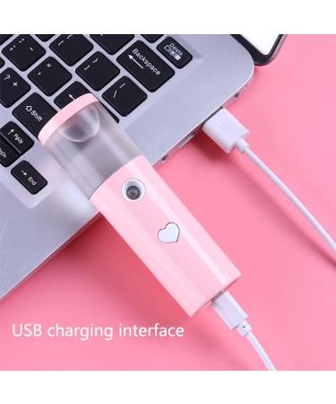 Dajidafu Face Mist Sprayer 30ml Rechargeable Moisturizing Facial Humidifier Portable Atomizer Salon Water Steamer Refillable Mister Pink - Buy Online on SooperMarket.com