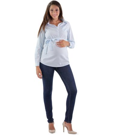 Milano Maternity Jeans - Ultra Stretch Buttery Soft Denim, High Waisted Over The Bump Band, Comfortable Slim Fit for Pregnant Women - Buy Online on SooperMarket.com