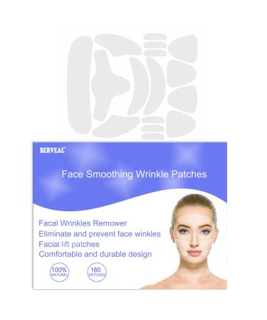 Face Wrinkle Patches - 160 Facial Anti Wrinkle Patches for Smoothing Eye Mouth or Forehead Wrinkles - Wrinkle Patches for Face Overnight Prevention
