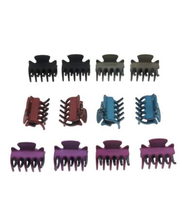 Fityle 12 Piece Resin Mini Hair Clip Set - Black Hair Claws & Accessories for All Hair Types | International Shipping - Buy Online on SooperMarket.com
