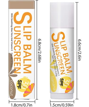 Chapstick with SPF 30 Bum Sun SPF30 Lip Sunscreen - Hydrating Lip Sunblock Lip Sunscreen Travel Size Sunscreen for Lips Lip Care Sun Protection Protects Soothes and Moisturizes Lips Pekmar #2 Coconut Flavor - Buy Online on SooperMarket.com