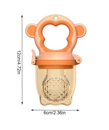 Baby Food Feeder | Silicone Nibbler Pacifier for Infants | Soft Bite Rings & Fresh Fruit Feeder - Buy Online on SooperMarket.com