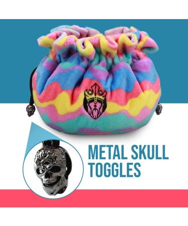 CardKingPro Immense OCD Edition Dice Bag - Rainbow & Pink - 200+ Dice Capacity - Patented Design - Buy Online on SooperMarket.com