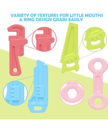 Silicone Baby Teething Toys | BPA-Free & Freezer Safe Infant Chew Toys | Molar Teether with Soft Textures | Easy to Hold & Clean - Buy Online on SooperMarket.com