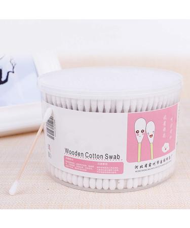 Nicoone Double Tips Cotton Swabs - 300 Pack Cotton Tubes for Makeup Personal Hygiene Pet Care & First Aid - Durable Wood Sticks and Storage Box - Buy Online on SooperMarket.com