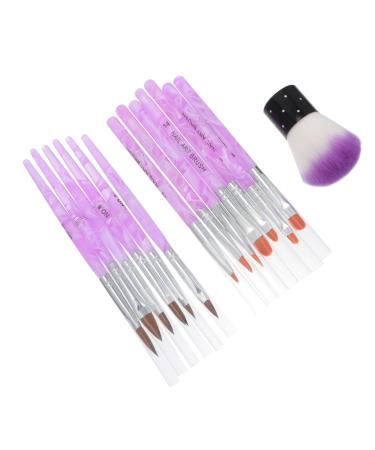 FOMIYES 1 Set Dust Brush Suit Nail Liner Nail Painting Tools Nail Art Nail Art Pens Nail Art Painting Pen Nail Brush Pen Acrylic Rod Design Brush 3d