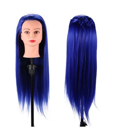 Hair training head human hair doll head hairdressing training head cosmetic doll head 24 inches (02#) 02 #