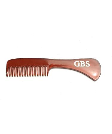 GBS Beard Balm Gift Set- Sweet Orange & Sandalwood Beard Balms with Mustache & Beard 4 Sided Template Wood Comb + Protective Travel Case - Buy Online on SooperMarket.com