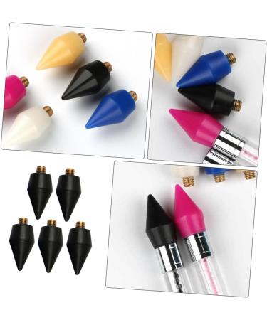 POPETPOP 5pcs Tools Rhinestone Applicator Rhinestone Picker Refills Nail Rhinestone Picker Gem Picker Tool Diamond Art Pen Tip Diamond Art Pen Refill Wax Rhinestones Accessories 2.85X1.50X1.50CM Black - Buy Online on SooperMarket.com