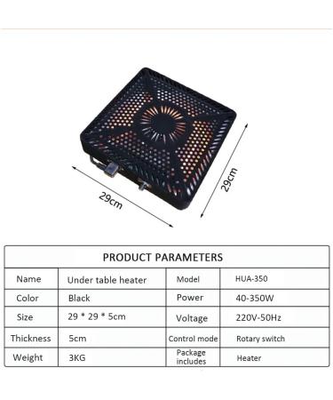 ZCBYBT Under Counter Suspension Heater 350W - Energy Saving & Quiet Foot Warmer for Komatsu - Buy Online on SooperMarket.com
