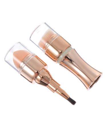 Angoily 1pc 4 in 1 Makeup Brush Fake Lips Flat Foundation Brush Dual Ended Cosmetic Brush Girls Suit Cosmetics Brush Face Makeup Face Powder Multifunction Sponge Brush Artificial Fiber