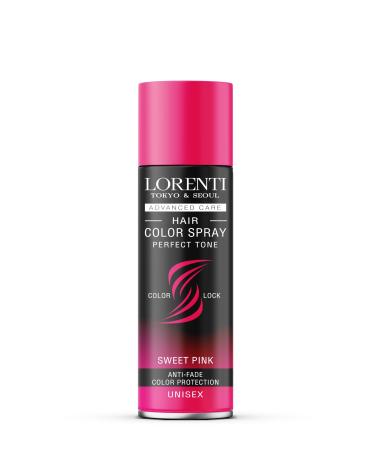 Lorenti Hair Color Spray | Temp Perfect Tone | Anti-Fade Colour Protection | Sweet Pink 150 ml