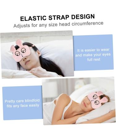 Didiseaon Pink Plush Blindfold Sleep Mask - Comfortable & Stylish Eye Cover for Restful Sleep - Buy Online on SooperMarket.com